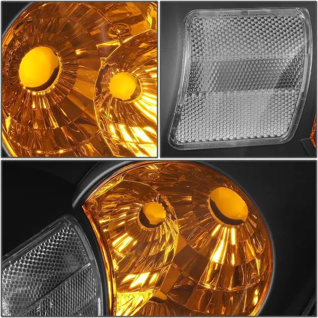 Alt view image 9 of 12 - DNA Motoring HL-OH-027-BK-CL1 For 2005 to 2010 Chevy Cobalt Pontiac G5 Pursuit OE Style Headlight Black Housing Clear Corner Headlamp 06 07 08 09 Left + Right