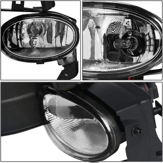 Alt view image 4 of 7 - DNA Motoring FL-HA082D-CH For 2008 to 2010 Honda Accord Coupe Front Bumper Driving Fog Light+Bulbs+Switch Clear Lens 09