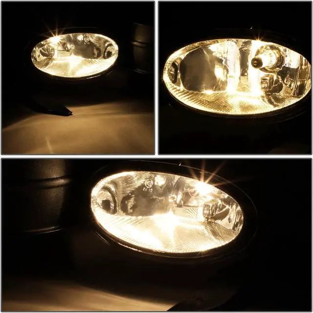 Alt view image 3 of 7 - DNA Motoring FL-HA082D-CH For 2008 to 2010 Honda Accord Coupe Front Bumper Driving Fog Light+Bulbs+Switch Clear Lens 09