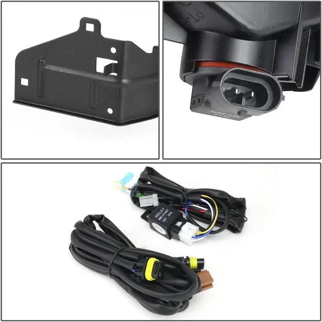 Alt view image 5 of 7 - DNA Motoring FL-HA082D-CH For 2008 to 2010 Honda Accord Coupe Front Bumper Driving Fog Light+Bulbs+Switch Clear Lens 09