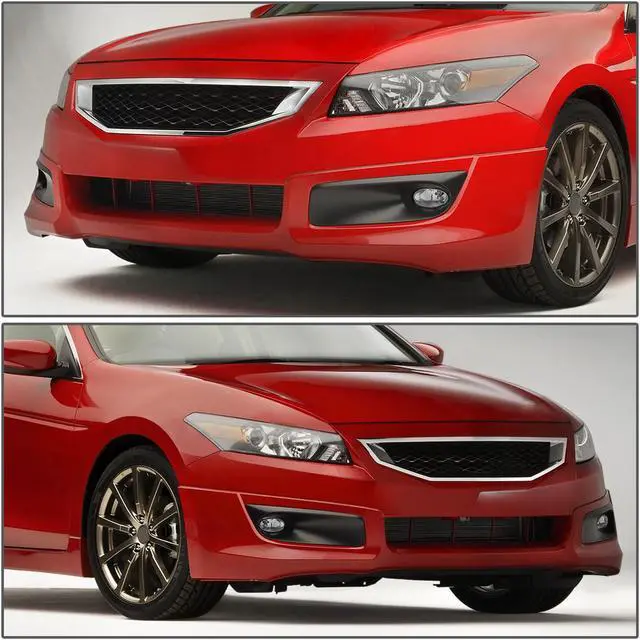 Alt view image 7 of 7 - DNA Motoring FL-HA082D-CH For 2008 to 2010 Honda Accord Coupe Front Bumper Driving Fog Light+Bulbs+Switch Clear Lens 09