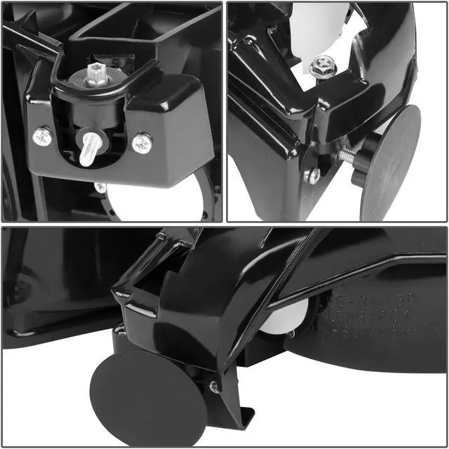 Alt view image 5 of 7 - DNA Motoring HL-OH-CS99-4P-BK-CL1 For 1999 to 2006 Chevy Silverado Tahoe 4Pcs Headlight + Bumper Lamps Black Housing - GMT800 00 01 02 03 04 05 Left + Right