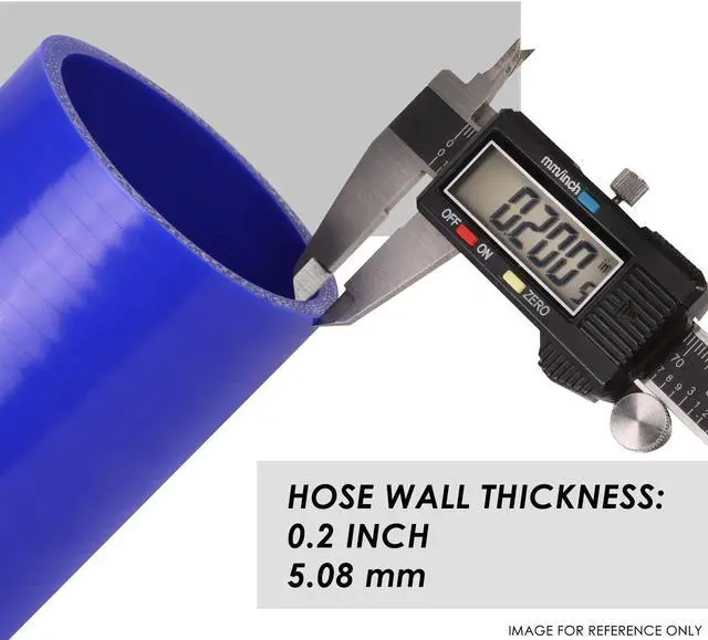 Alt view image 3 of 7 - DNA Motoring SH-2-12-BL 2"x 12"STRAIGHT 3-PLY TURBO/INTAKE/INTERCOOLER PIPING SILICONE COUPLER HOSE BLUE