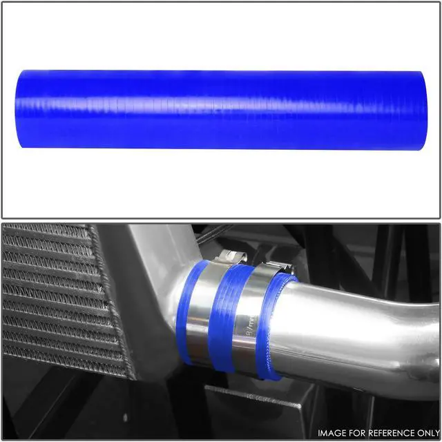 Alt view image 7 of 7 - DNA Motoring SH-2-12-BL 2"x 12"STRAIGHT 3-PLY TURBO/INTAKE/INTERCOOLER PIPING SILICONE COUPLER HOSE BLUE