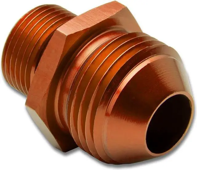 Main image of DNA Motoring FT-4912-002-GD 12AN Anodized T-6061 Aluminum Straight Gold Oil Line Fitting Adapter (M20 X 1.5 Thread Pitch)