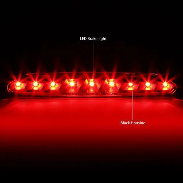 Alt view image 2 of 6 - DNA Motoring 3BL-CCV97-LED-BK For 1997 to 2004 Chevy Corvette C5 Rear LED 3rd Third Tail Brake Light Black Housing Lamp 98 99 00 01 02 03