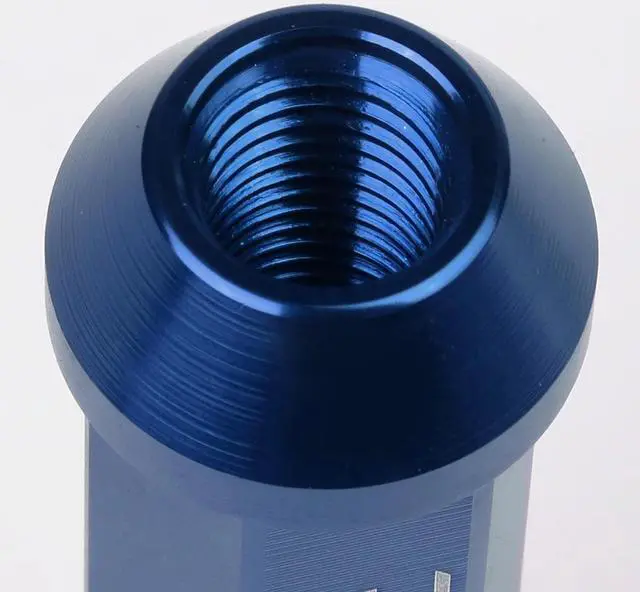 Alt view image 4 of 5 - DNA Motoring LN-ZTL-9014-15-BL 20-Piece M12 x 1.5 Aluminum Alloy Wheel Lug Nuts + Deep Drive Extension (Blue)