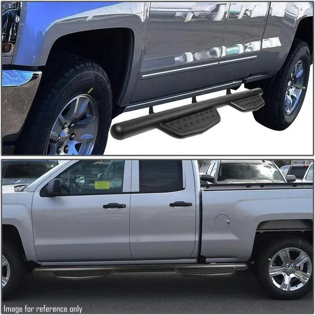 Alt view image 5 of 6 - DNA Motoring STEPB-GBP-009 For 1999 to 2016 Ford F250 F350 F450 F550 Super Duty Crew Cab Aluminum 3" Side Nerf Bar Running Board W/Downpipe Step Left+Right