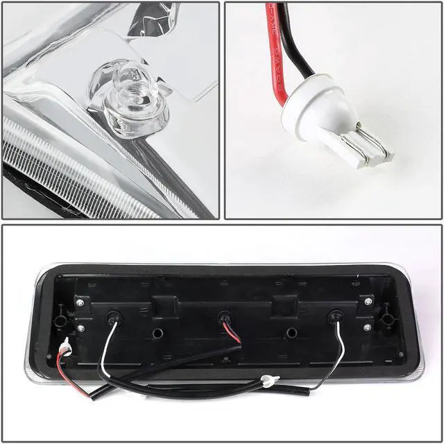 Alt view image 5 of 6 - DNA Motoring 3BL-F15004-3D-LED-CH For 2004 to 2010 Ford F150 Explorer Sport Trac Lincoln Mark LT 3D LED Bar 3rd Third Tail Brake Light w/Cargo Lamp Chrome Housing 05 06 07 08 09