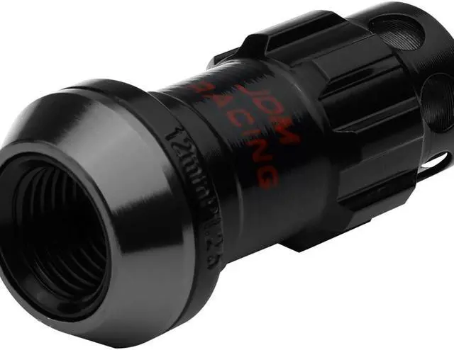 Alt view image 2 of 5 - DNA Motoring LN-ZTL-9016-125-BK M12 x 1.25 Open End 16-Piece Aluminum Steel Wheel Lug Nuts + 4 Lock Nuts + 1 X Lock Nut Key (Black)