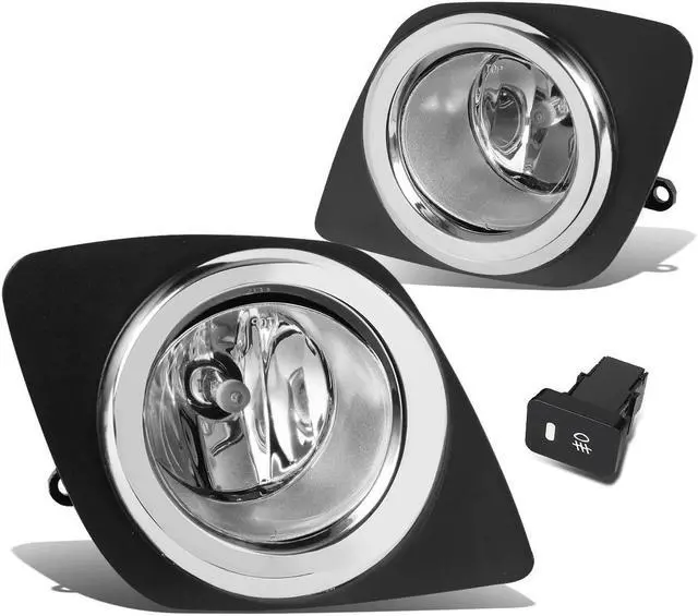 Main image of DNA Motoring FL-ZTL-150-CH For 2009 to 2012 Toyota RAV4 XA30 Pair Bumper Driving Fog Lights w/Bezel & Switch ( Clear Lens) 10 11