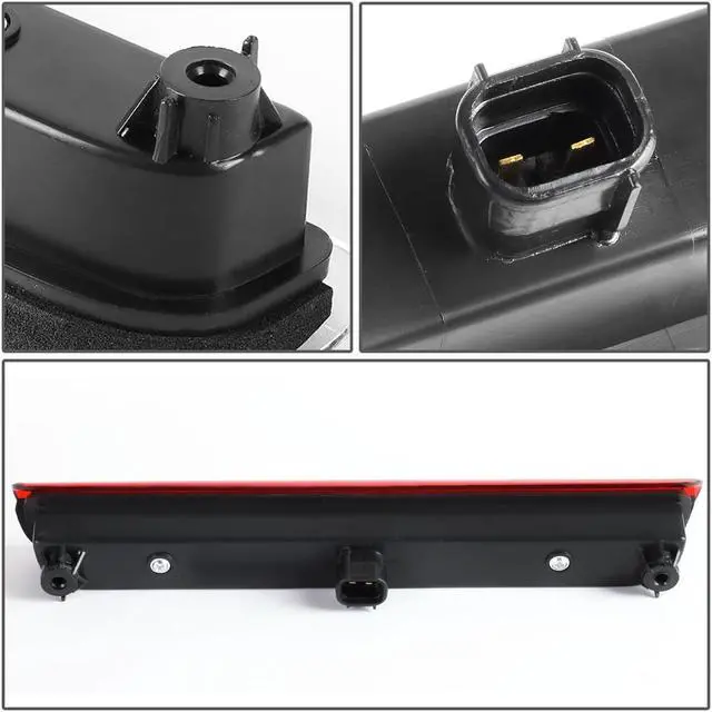 Alt view image 4 of 6 - DNA Motoring 3BL-FJC06-LED-RD For 2007 to 2014 Toyota FJ Cruiser GSJ15W LED 3rd Third Tail Brake Light Rear Stop Lamp Red Housing 08 09 10 11 12 13