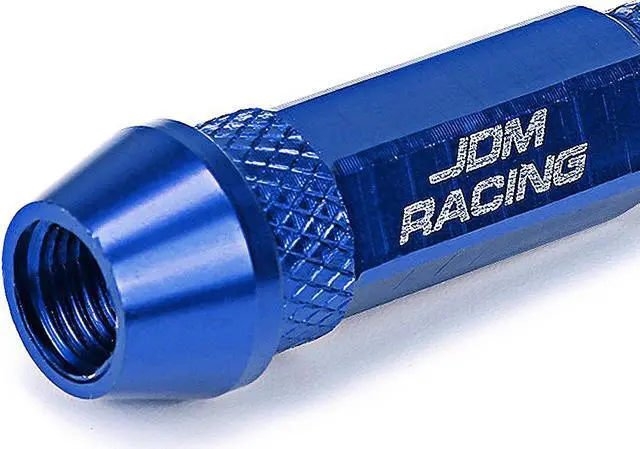 Alt view image 3 of 5 - DNA Motoring VCAP-ZTL-9006-BL 60mm Anodized Aluminum Spike Style Blue Tire Valve Stem Caps (Pack of 4)