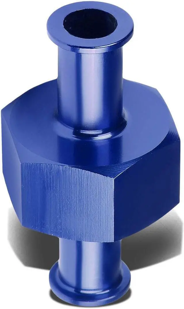 Alt view image 3 of 4 - DNA Motoring FT-1-9026-06-BL 3/8" AN6 AN-6 STRAIGHT MALE HOSE UNION COUPLER BLUE ALUMINUM FITTING ADAPTER