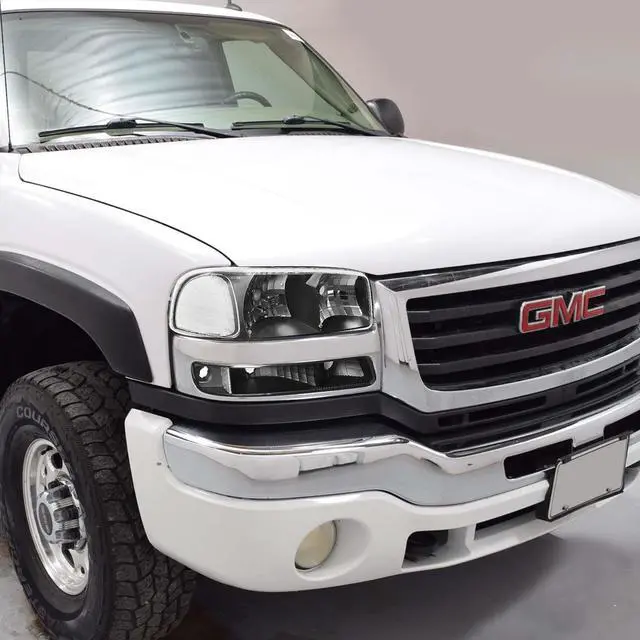 Alt view image 6 of 13 - DNA Motoring HL-OH-SIE994P-BK-CL1 For 99-07 GMC Sierra/Yukon GMT800 Black Housing Headlight+Clear Corner Bumper Light 00 01 02 03 04 05 06