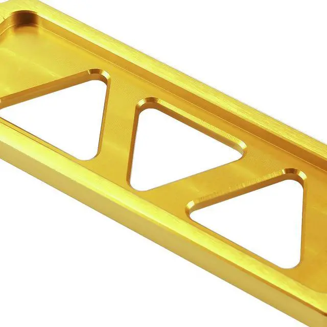 Alt view image 5 of 7 - DNA Motoring BATT-SHORT-GD 145mm/170mm Billet Aluminum Battery Tie Down Mount Bracket (Gold)