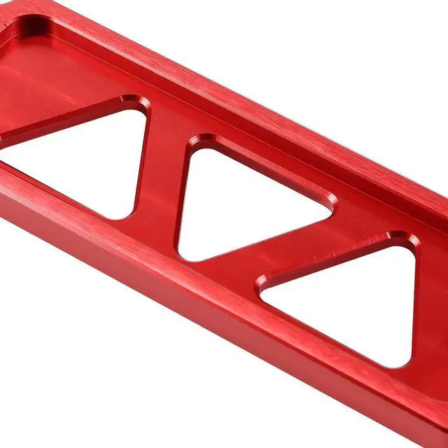 Alt view image 5 of 7 - DNA Motoring BATT-SHORT-RD 145mm/170mm Billet Aluminum Battery Tie Down Mount Bracket (Red)