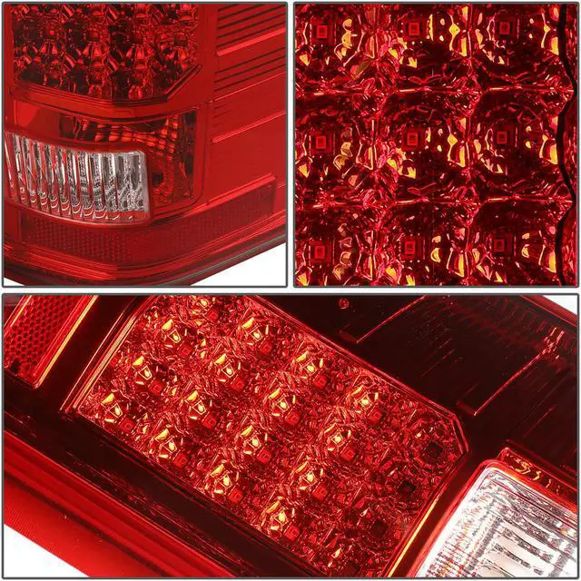 Alt view image 5 of 7 - DNA Motoring TL-CSIL07-LED-CH-RD For 2007 to 2014 Chevy Silverado 1500 / 2500 / 3500 (HD) LED Tail Brake Brake Light / Lamps Chrome Housing Red lens 08 09 10 11 12 13
