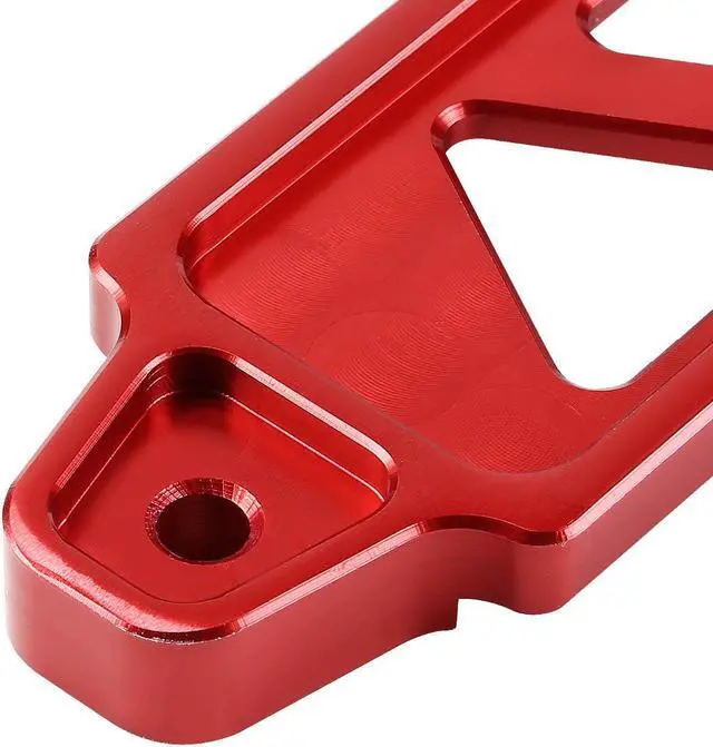 Alt view image 4 of 7 - DNA Motoring BATT-SHORT-RD 145mm/170mm Billet Aluminum Battery Tie Down Mount Bracket (Red)