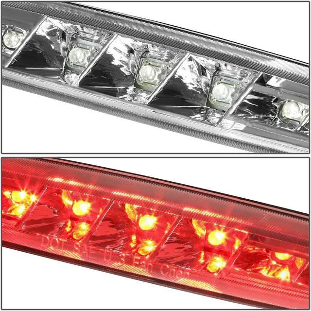 Alt view image 3 of 6 - DNA Motoring 3BL-CCV97-LED-CH For 1997 to 2004 Chevy Corvette C5 Rear LED 3rd Third Tail Brake Light Chrome Housing Lamp 98 99 00 01 02 03
