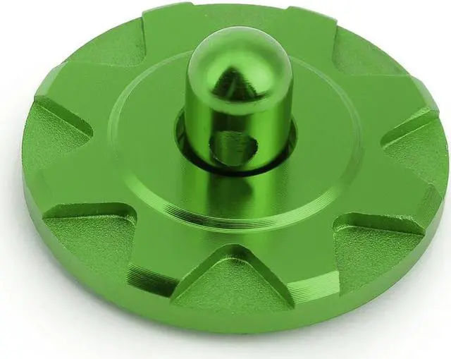 Alt view image 2 of 5 - DNA Motoring HP-ZTL-9041-GN 1 X Pair of Aluminum/Steel Billet Style Cosmetic Hood Pins (Green)
