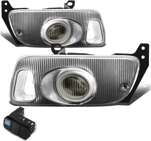 Main image of DNA Motoring FL-HC922-SM For 1992 to 1995 Honda Civic 2/3-Door Front Bumper Driving Fog Light+Bulbs+Switch Smoked Lens 5th Gen EJ1/2 EG3 EH2/3 D15 D16 93 94