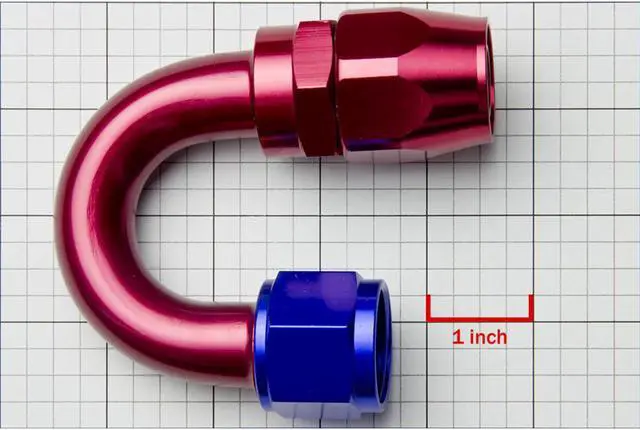 Alt view image 2 of 2 - DNA Motoring FT-4012-180 12AN 1120-Degree Swivel Fuel Line Hose Flare Union Adapter With Reusable End