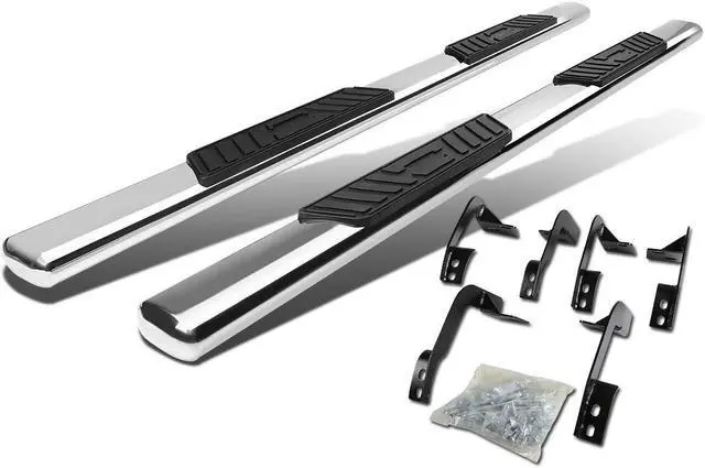 Main image of DNA Motoring STEPB-5O-931-SS For 2009 to 2020 Dodge Ram Truck 1500 2500 3500 Crew Cab Stainless Steel 5" Oval Side Step Nerf Bar Running Board Left + Right