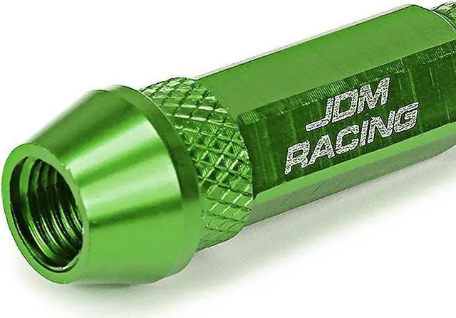 Alt view image 3 of 5 - DNA Motoring VCAP-ZTL-9006-GN 60mm Anodized Aluminum Spike Style Green Tire Valve Stem Caps (Pack of 4)