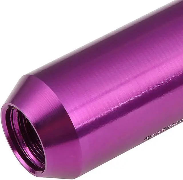 Alt view image 3 of 5 - DNA Motoring LG-T888-125-PP 20-Piece M12 x 1.25 Aluminum Alloy Wheel Lug Nuts + Deep Drive Extension (Purple)