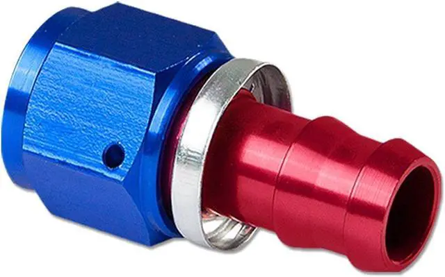 Main image of DNA Motoring FT-4112-001 12AN Straight Swivel Fuel Line Hose Push-On Male Union Adapter With Reusable End