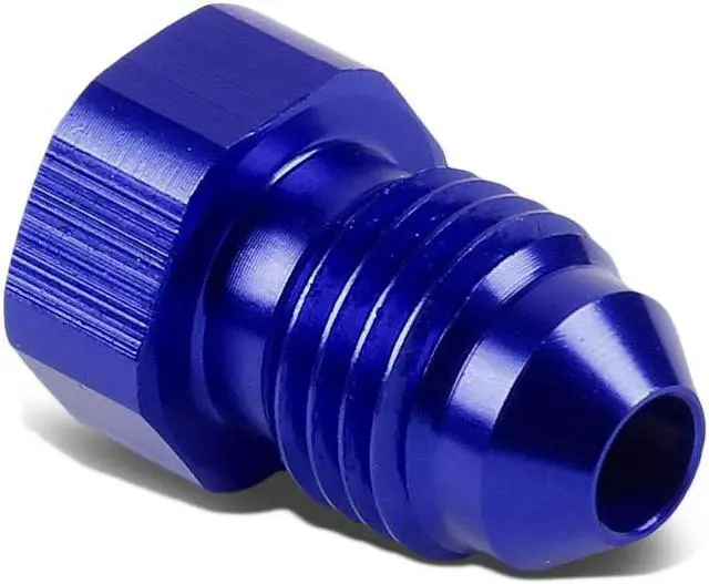 RED ANODIZED ALUMINUM 10-AN AN10 5/8"ADAPTER FEMALE FLARE END PLUG/NUT FITTING E - Foto 6