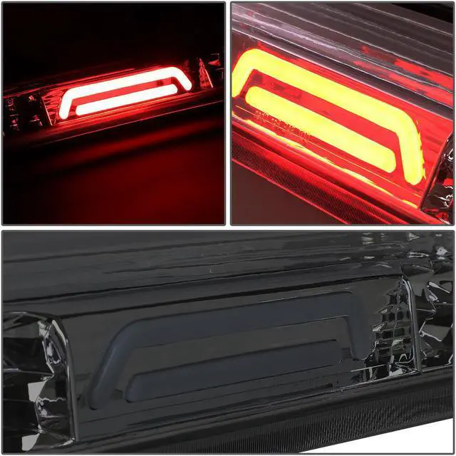 Alt view image 3 of 6 - DNA Motoring 3BL-F15004-3D-LED-SM For 2004 to 2010 Ford F150 Explorer Sport Trac Lincoln Mark LT 3D LED Bar 3rd Third Tail Brake Light w/Cargo Lamp Smoked Housing 05 06 07 08 09