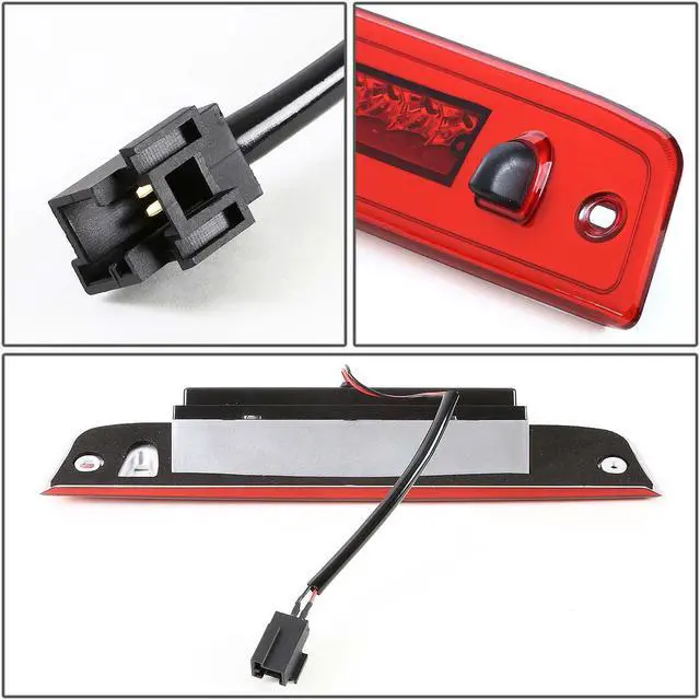 Alt view image 4 of 6 - DNA Motoring 3BL-FEXP03-LED-RD For 2003 to 2016 Ford Expedition Lincoln Navigator LED 3rd Third Tail Brake Light Rear Stop Lamp Red Housing 04 05 06 07 08 09 10 11 12 13 14 15