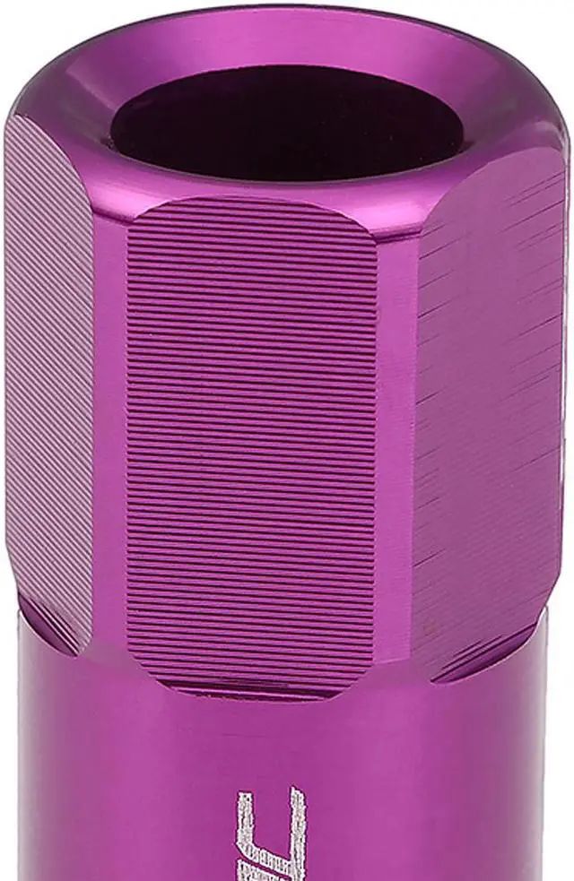 Alt view image 4 of 5 - DNA Motoring LG-T888-125-PP 20-Piece M12 x 1.25 Aluminum Alloy Wheel Lug Nuts + Deep Drive Extension (Purple)