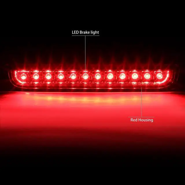 Alt view image 2 of 6 - DNA Motoring 3BL-FJC06-LED-RD For 2007 to 2014 Toyota FJ Cruiser GSJ15W LED 3rd Third Tail Brake Light Rear Stop Lamp Red Housing 08 09 10 11 12 13