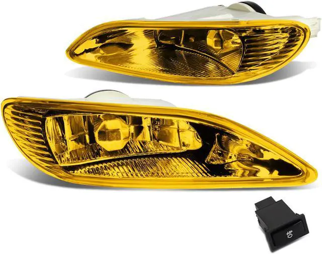 Main image of DNA Motoring FL-ZTL-139-AM For 2002 to 2008 Toyota Camry / Corolla Pair Bumper Driving Fog Lights + Wiring Kit + Switch (Amber Lens) 03 04 05 06 07