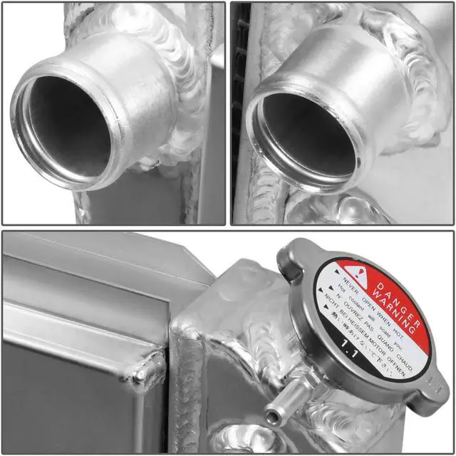 Alt view image 3 of 5 - DNA Motoring RA+FS-S10V882-3 For 84-90 Chevy Corvette 3-Row Dual-Core Aluminum Radiator + 12V Fan Shroud 85 86 87 88 89