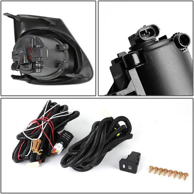 Alt view image 4 of 5 - DNA Motoring FL-ZTL-151-CH For 2011 to 2013 Toyota Corolla E140 Pair Bumper Driving Fog Lights w/Bezel & Switch (Clear Lens) 12