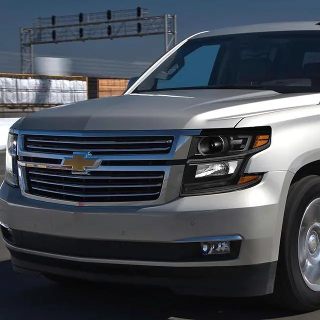 Alt view image 5 of 5 - DNA Motoring HL-OH-CSUB15-BK-AM For 2015 to 2017 Chevy Tahoe Suburban Pair LED DRL Strip Projector Headlight Black Housing Amber Corner Headlamp 16 Left + Right