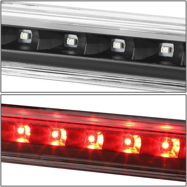 Alt view image 3 of 5 - DNA Motoring 3BL-GMCEQ05-LED-BK For 2005 to 2006 Chevy Equinox Pontiac Torrent LED 3rd Third Tail Brake Light Rear Stop Lamp Black Housing 05 06