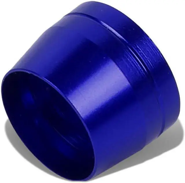 Main image of DNA Motoring FT-1-9023-08-BL 8-AN 1/2" Tubing Olive Insert Flare Fitting for Teflon/Nylon Hose Hard Line (Blue)