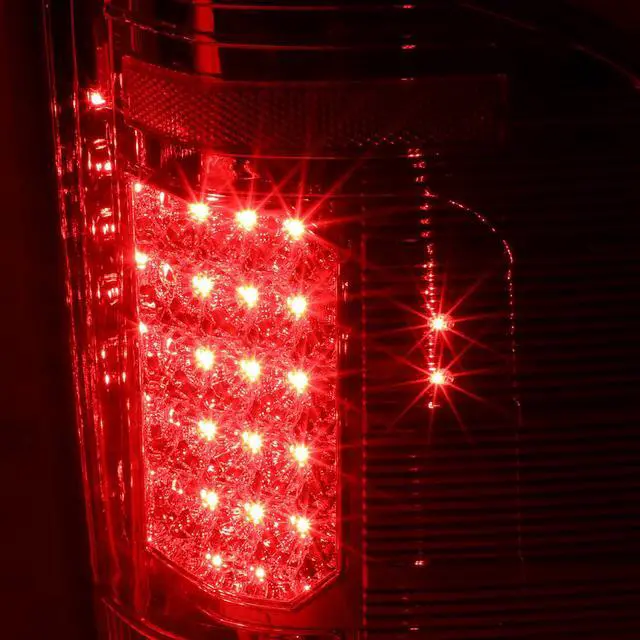 Alt view image 3 of 7 - DNA Motoring TL-CSIL07-LED-CH-RD For 2007 to 2014 Chevy Silverado 1500 / 2500 / 3500 (HD) LED Tail Brake Brake Light / Lamps Chrome Housing Red lens 08 09 10 11 12 13
