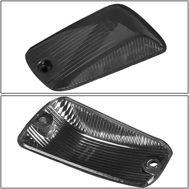 Alt view image 4 of 5 - DNA Motoring CBL-CSIL88-SM-B For 1988 to 2002 GMC C/K 1500 2500 3500 5 X LED Cab Roof Top Light Lens + Bulbs (Smoked Housing Blue LED) 97 98 99 00 01