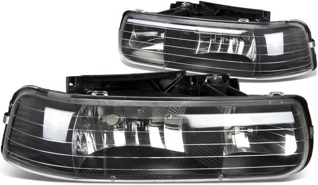 Main image of DNA Motoring HL-OH-CS99-2P-BK For 1999 to 2006 Chevy Silverado Tahoe Headlights Black Housing Headlamp - GMT800 00 01 02 03 04 05 Left + Right