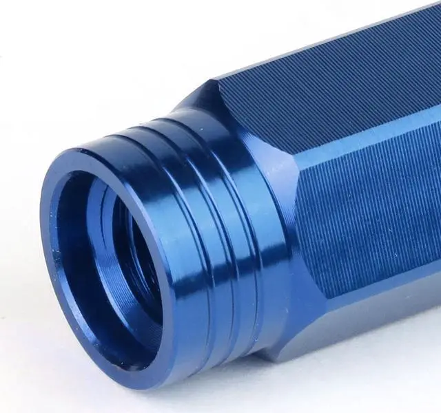 Alt view image 3 of 5 - DNA Motoring LN-ZTL-9014-15-BL 20-Piece M12 x 1.5 Aluminum Alloy Wheel Lug Nuts + Deep Drive Extension (Blue)