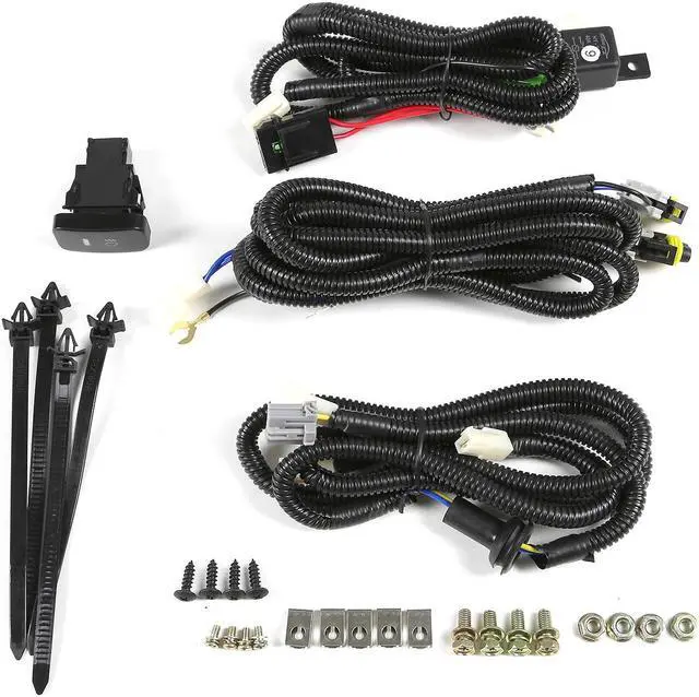 Alt view image 6 of 6 - DNA Motoring FL-HC01-CH For 2001 to 2003 Honda Civic Front Bumper Driving Fog Light+Bulbs+Switch Clear Lens 02