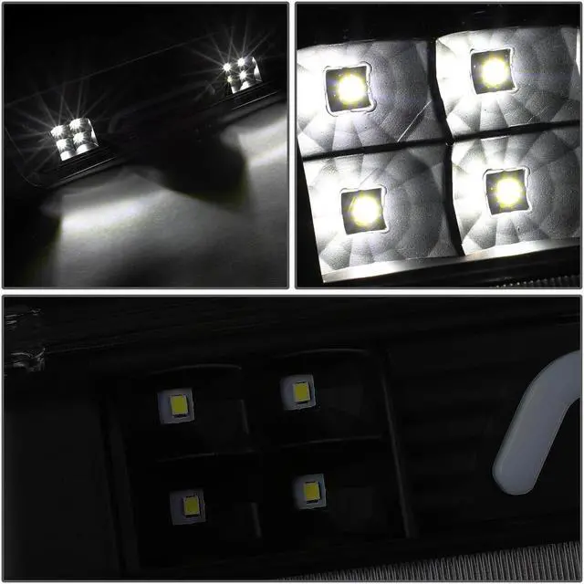 Alt view image 4 of 6 - DNA Motoring 3BL-F15004-3D-LED-BK-SM For 2004 to 2010 Ford F150 Explorer Sport Trac Lincoln Mark LT 3D LED Bar 3rd Third Tail Brake Light w/Cargo Lamp Smoked Lens 05 06 07 08 09