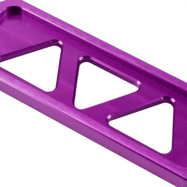 Alt view image 5 of 7 - DNA Motoring BATT-SHORT-PP 145mm/170mm Billet Aluminum Battery Tie Down Mount Bracket (Purple)