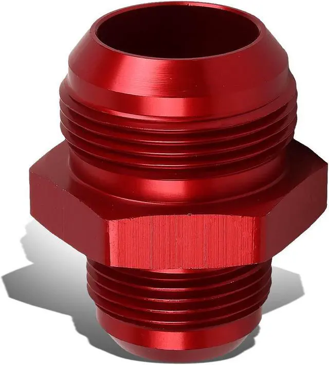 Alt view image 3 of 4 - DNA Motoring FT-1-9030-16-20-RD 16AN Male to 20-AN Flare Reducer Adapter Union Fitting Gas/Oil Hose/Line (Red)